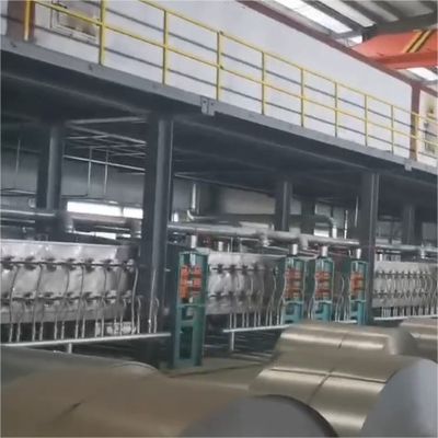 Width 600-1800mm Cold Rolled Powder Coating Production Line With Heating Up Time Of 60min